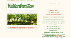 Desktop Screenshot of miniatureforest.com