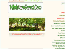 Tablet Screenshot of miniatureforest.com